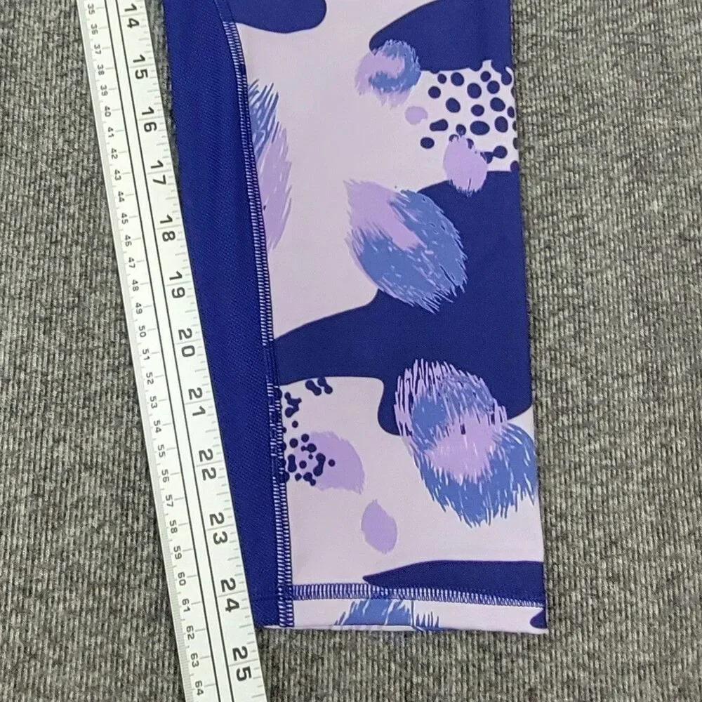 Under Armour Leggings Womens XL Bluish Purple Breathelux Print Athletic #1366941 - Picture 7 of 14